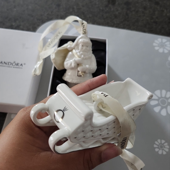 Pandora christmas ornaments slide and santa 2013 white - Picture 2 of 5